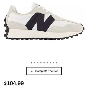 New Balance White and Black Athletic Shoes